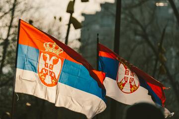 Serbian flag 