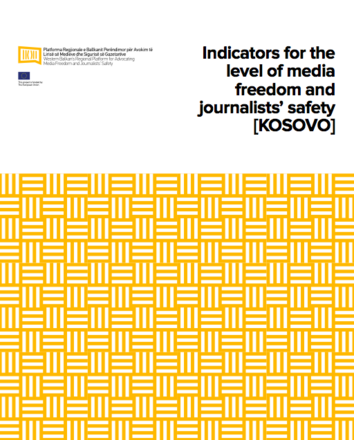 Indicators for the level of media freedom and journalists’ safety (Kosovo)