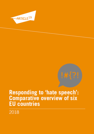 Responding “hate speech”: Comparative overview of six EU countries