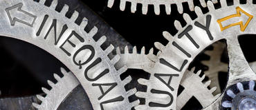 EtiAmmos-tooth wheel mechanism with arrows and INEQUALITY, EQUALITY concept- Shutterstock EtiAmmos-tooth wheel mechanism with arrows and INEQUALITY, EQUALITY concept- Shutterstock