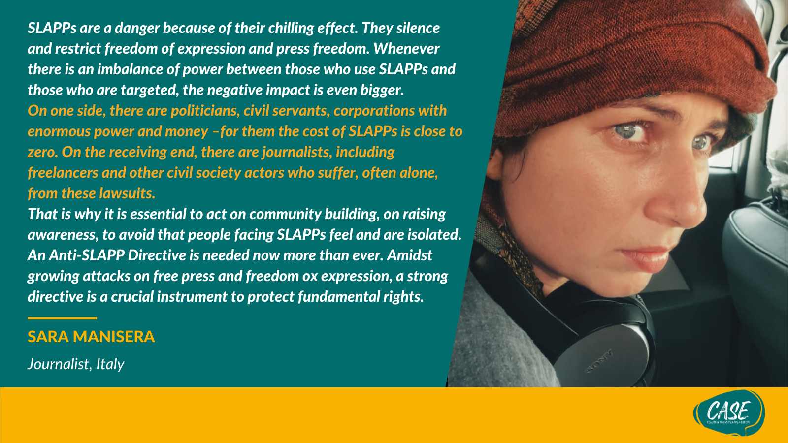 CASE Day of Action an initiative against SLAPPs / Infographics