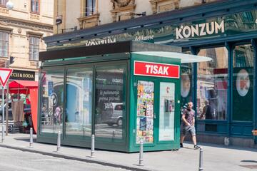 Newsstand in Zagreb