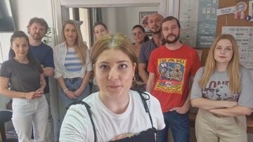 The team of journalists of KRIK (photo Krik) The team of journalists of KRIK (photo Krik)