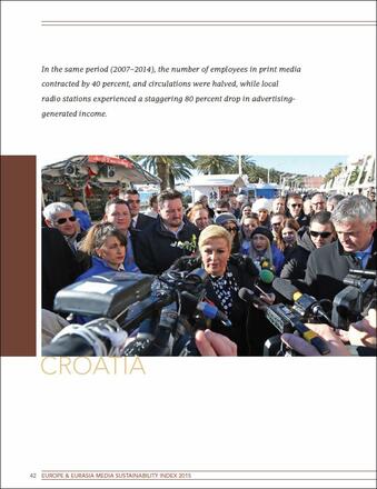 Croatia: IREX Media Sustainability Index 2015 Croatia: IREX Media Sustainability Index 2015