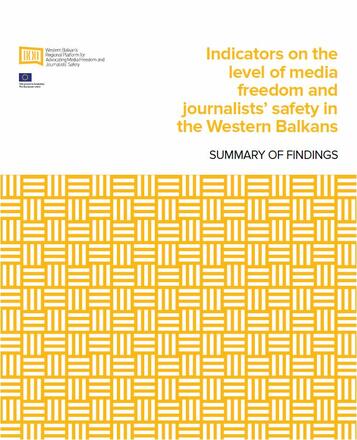 Indicators on the level of media freedom and journalists’ safety in the Western Balkans