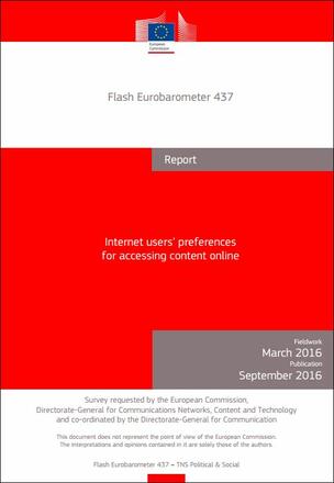 Internet users’ preferences for accessing content online