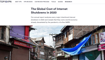 The Global Cost of Internet Shutdowns in 2020 The Global Cost of Internet Shutdowns in 2020