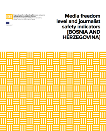 Indicators for the level of media freedom and journalists’ safety (Bosnia and Herzegovina)