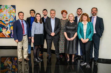 Delegation of media freedom organisations with Johann Sattler, Head of EU Delegation and EU Special Representative in Bosnia and Herzegovina.