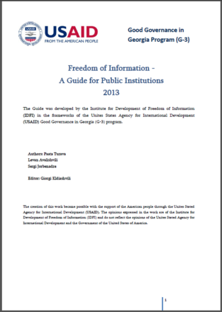 Freedom of Information Guidebook - Georgia Freedom of Information Guidebook - Georgia