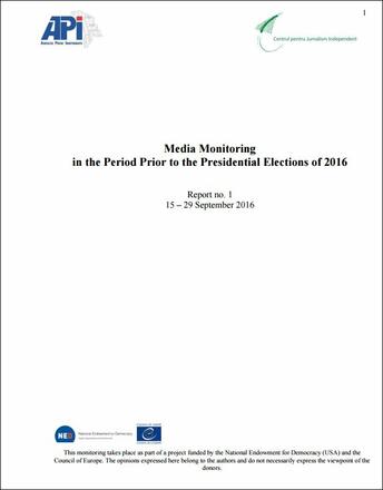 Moldova: Media monitoring during elections Moldova: Media monitoring during elections