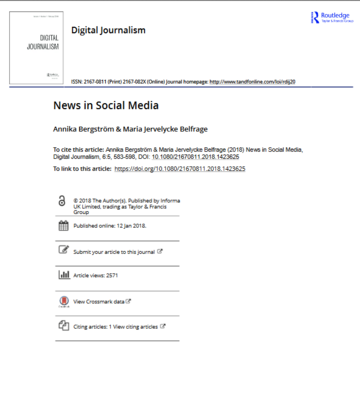  News in Social Media