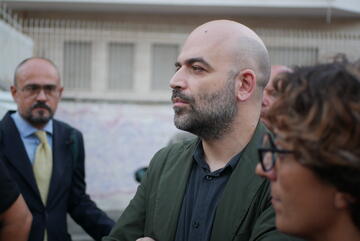 Roberto Saviano and Antonio Nobile. Photo: PEN International Roberto Saviano and Antonio Nobile. Photo: PEN International