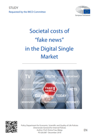 Societal costs of “fake news” in the Digital Single Market