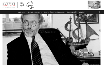 A page of the webportal of the Slavko Curuvija Foundation 